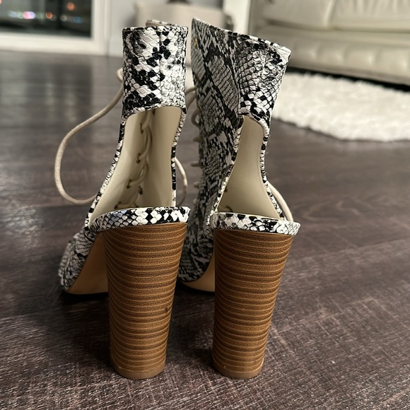 snake print heels - Picture 3 of 5